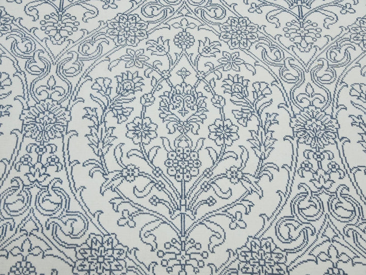 9'4" x 11'9" New Hand Knotted Ivory Cotton Rectangle Oriental Rug - MOA10275214
