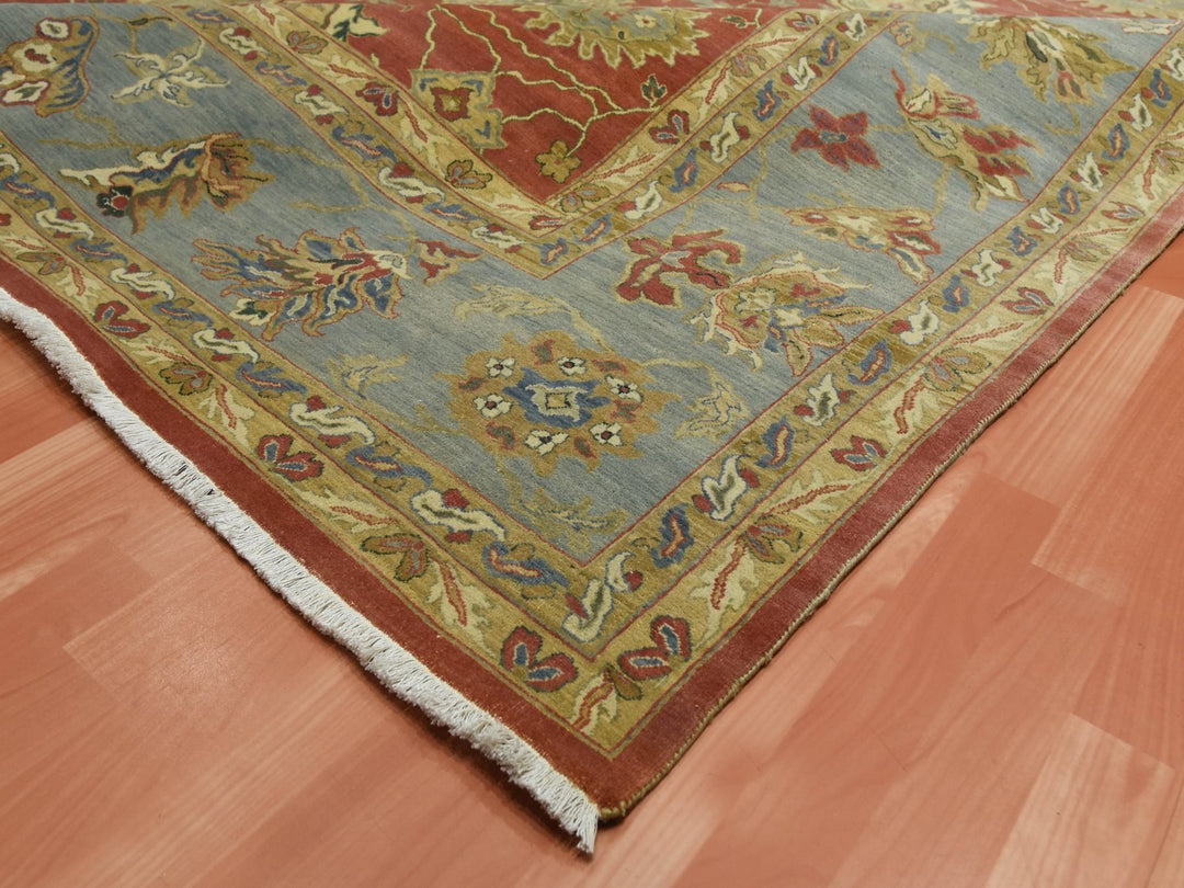 9'10" x 15'4" New Hand Knotted Red Wool Rectangle Oriental Rug - MOA10275228