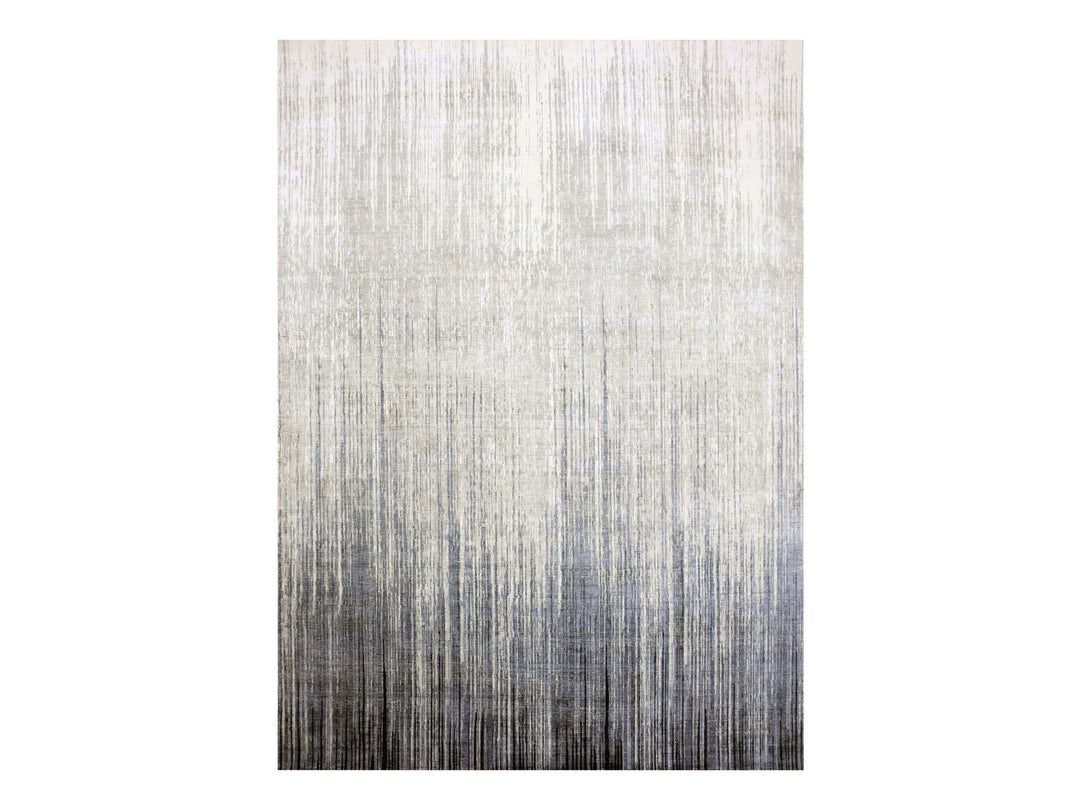10'1" x 14'2" New Hand Knotted Grey Wool Rectangle Oriental Rug - MOA10275252