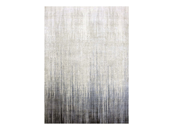 10'1" x 14'2" New Hand Knotted Grey Wool Rectangle Oriental Rug - MOA10275252