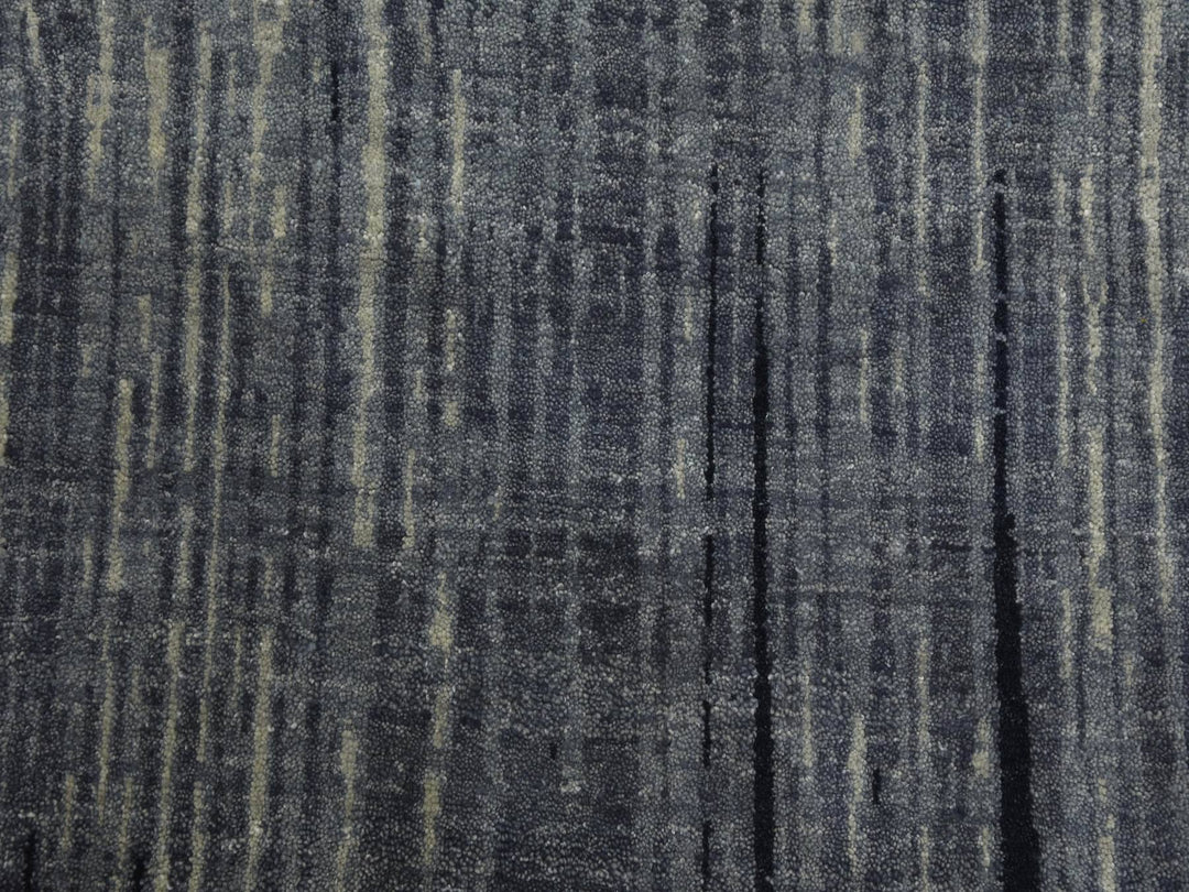10'1" x 14'2" New Hand Knotted Grey Wool Rectangle Oriental Rug - MOA10275252
