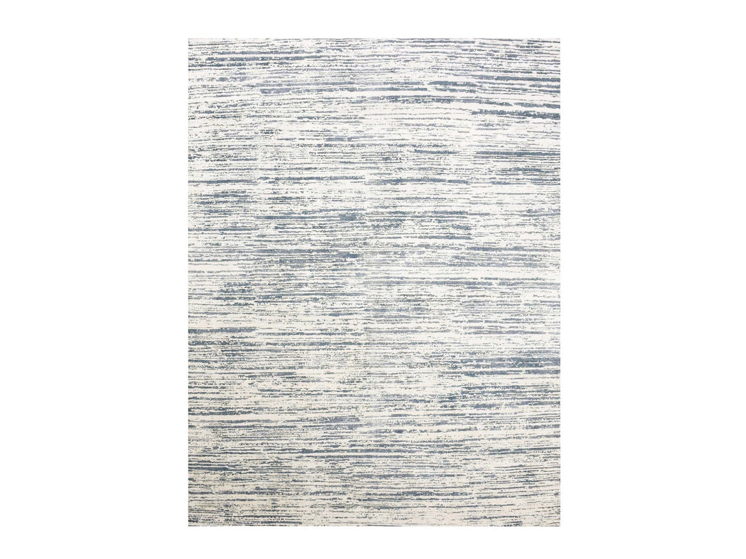 8'9" x 11'8" New Hand Knotted Ivory Wool & Silk Rectangle Oriental Rug - MOA10275255