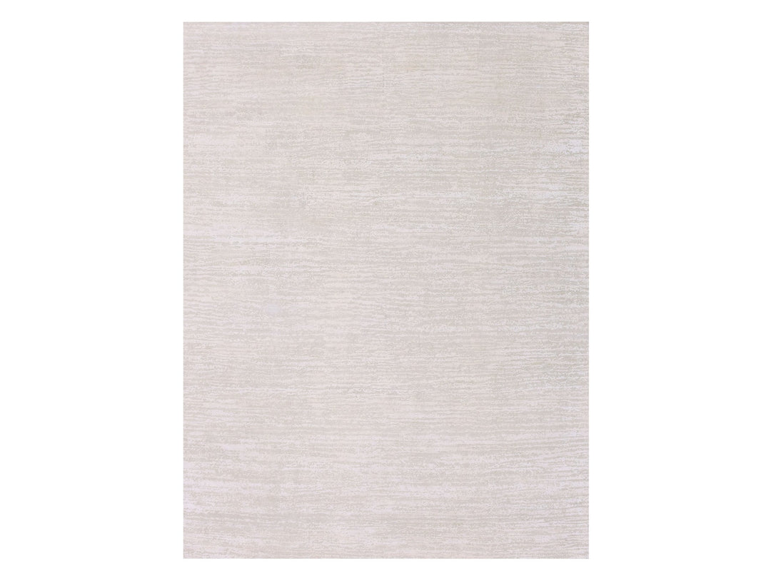 8'10" x 11'10" New Hand Knotted Ivory Wool & Silk Rectangle Oriental Rug - MOA10275298