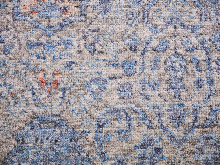 9'0" x 12'4" New Hand Knotted Grey Wool Rectangle Oriental Rug - MOA10275306