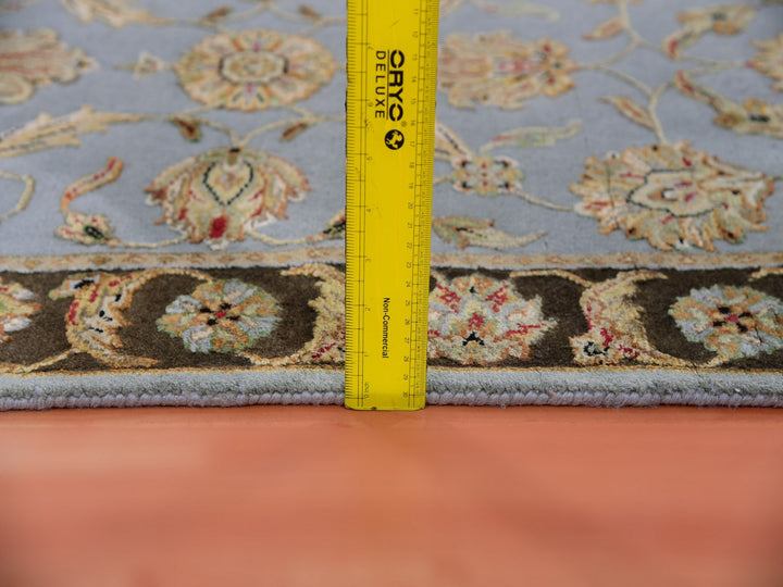 2'8" x 20'8" New Hand Knotted Grey Wool Runner Oriental Rug - MOA10275371