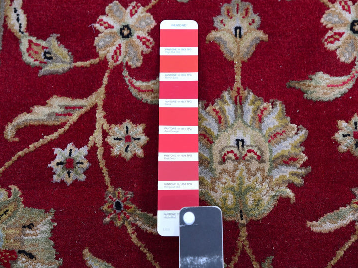 2'8" x 21'0" New Hand Knotted Red Wool Runner Oriental Rug - MOA10275373