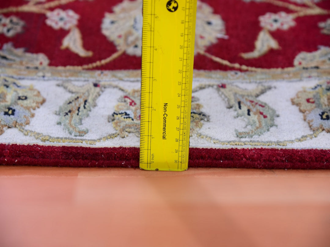 2'8" x 21'0" New Hand Knotted Red Wool Runner Oriental Rug - MOA10275373