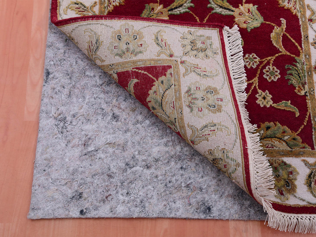 2'7" x 16'4" New Hand Knotted Red Wool Runner Oriental Rug - MOA10275375