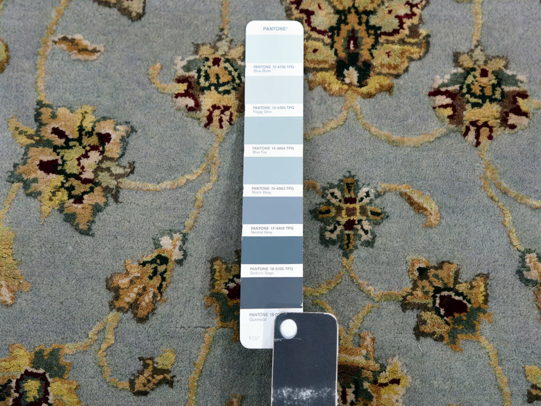 2'7" x 14'0" New Hand Knotted Blue Wool Runner Oriental Rug - MOA10275377