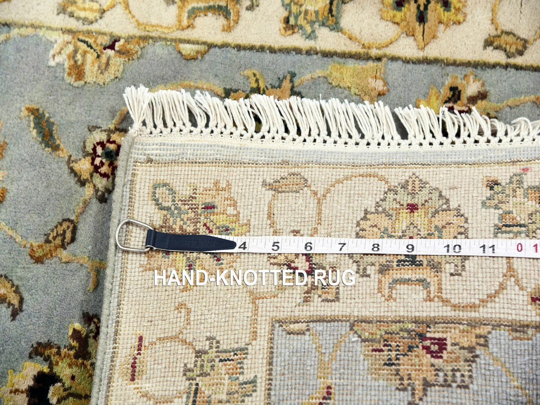 2'7" x 14'0" New Hand Knotted Blue Wool Runner Oriental Rug - MOA10275377