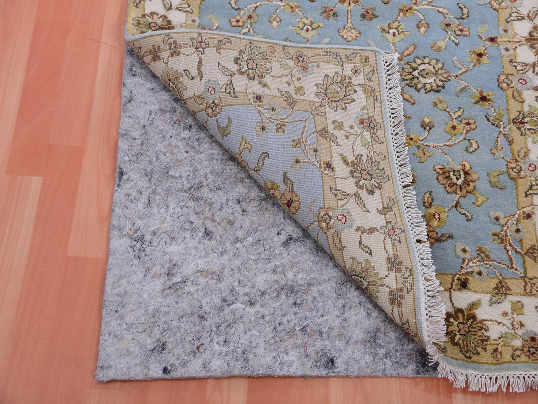 3'0" x 12'2" New Hand Knotted Blue Wool Runner Oriental Rug - MOA10275380