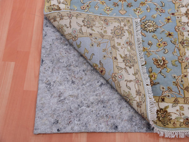3'0" x 12'2" New Hand Knotted Blue Wool Runner Oriental Rug - MOA10275380
