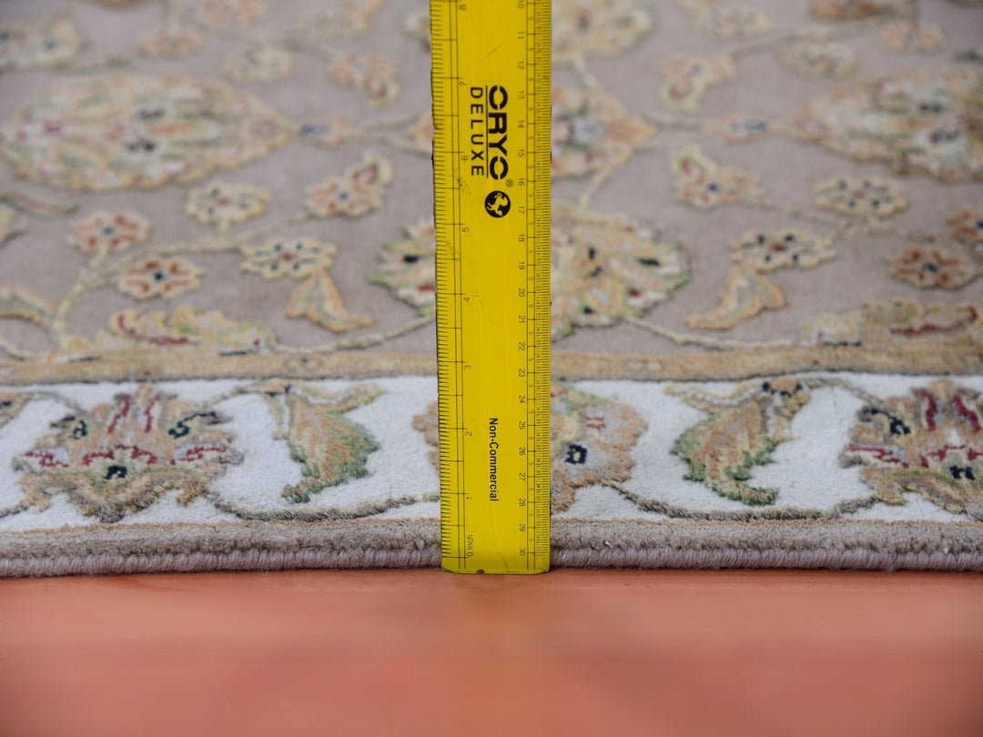 2'6" x 10'1" New Hand Knotted Brown Wool Runner Oriental Rug - MOA10275392
