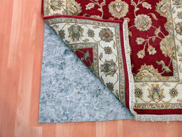 3'1" x 5'0" New Hand Knotted Red Wool Rectangle Oriental Rug - MOA10275401