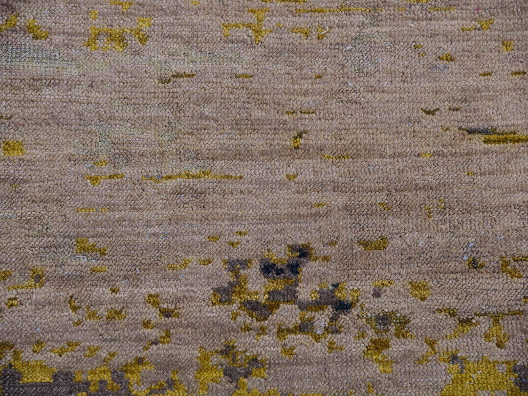 8'11" x 12'2" Vintage Hand Knotted Beige Wool Rectangle Oriental Rug - MOA10275414