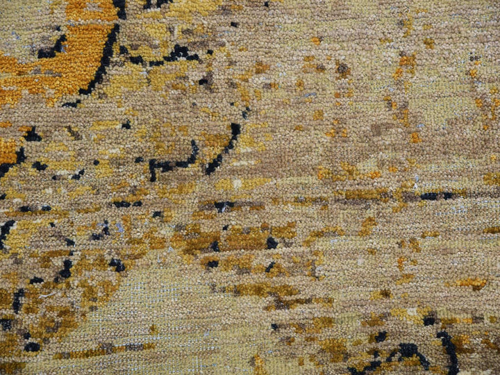 7'11" x 10'4" Vintage Hand Knotted Beige Wool Rectangle Oriental Rug - MOA10275435