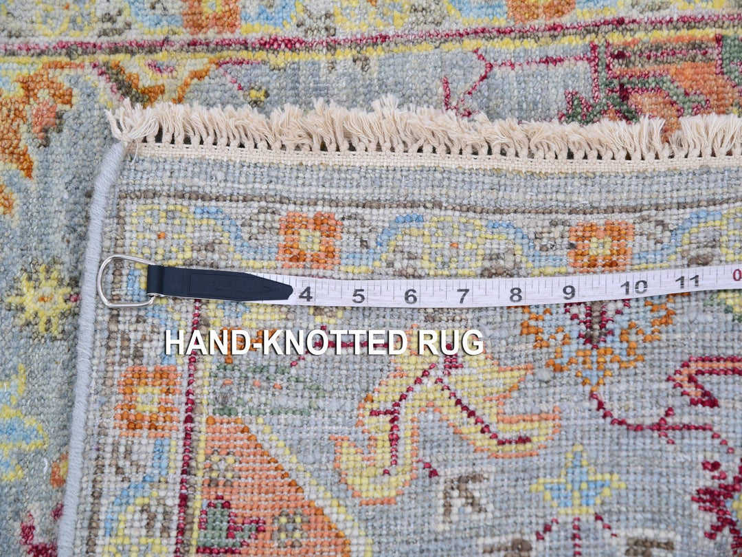 2'0" x 3'0" New Hand Knotted Grey Wool Rectangle Oriental Rug - MOA10275458