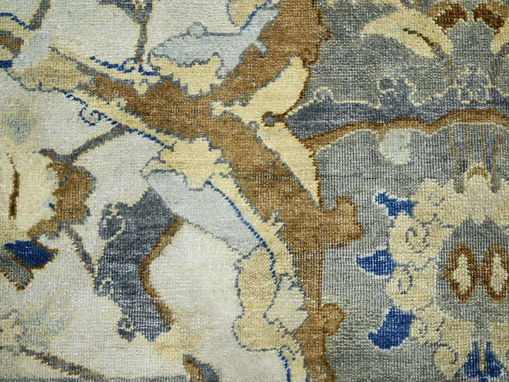 8'1" x 10'2" New Hand Knotted Ivory Wool Rectangle Oriental Rug - MOA10275472