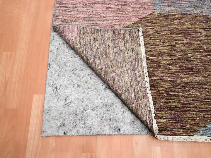 8'0" x 10'0" New Hand Knotted Multicolored Wool Rectangle Oriental Rug - MOA10275504