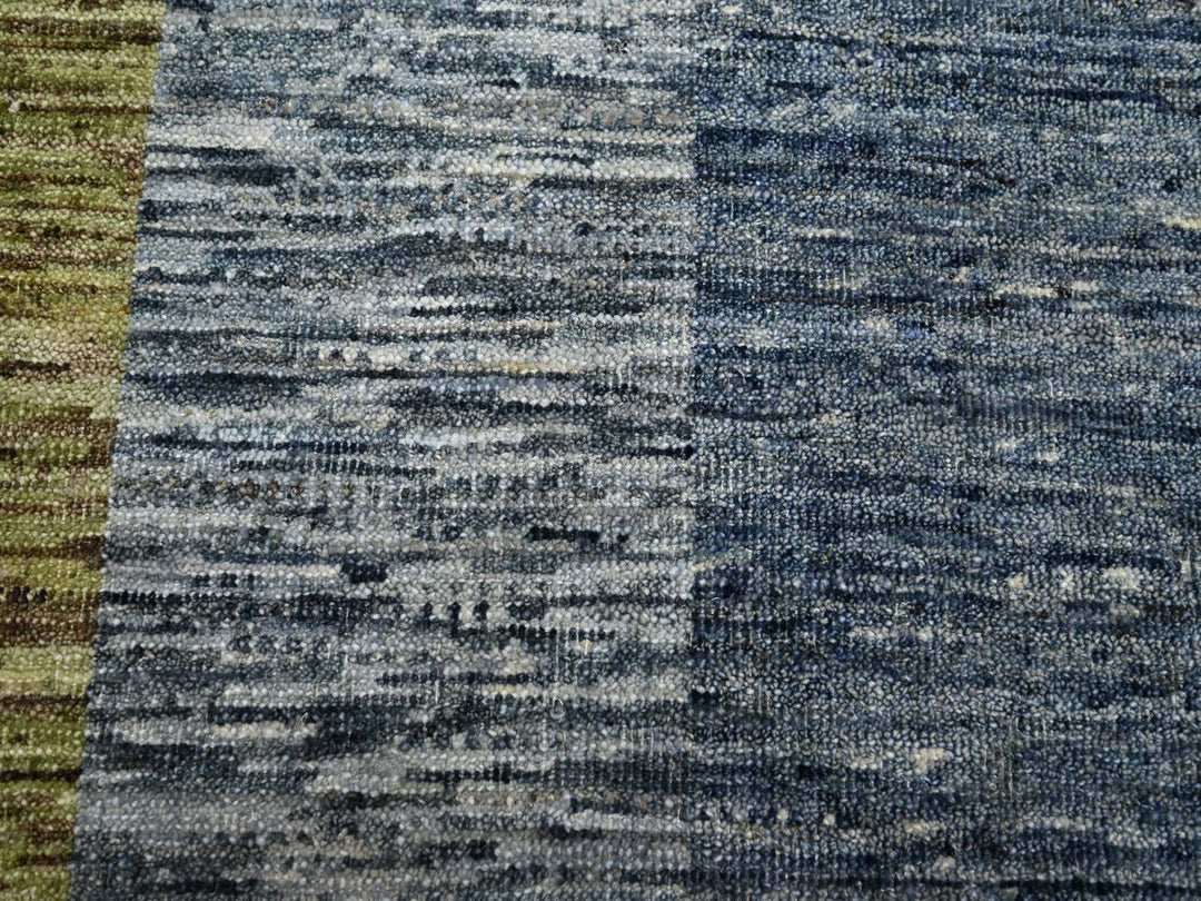 8'0" x 10'0" New Hand Knotted Grey Wool Rectangle Oriental Rug - MOA10275507