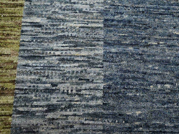 8'0" x 10'0" New Hand Knotted Grey Wool Rectangle Oriental Rug - MOA10275507