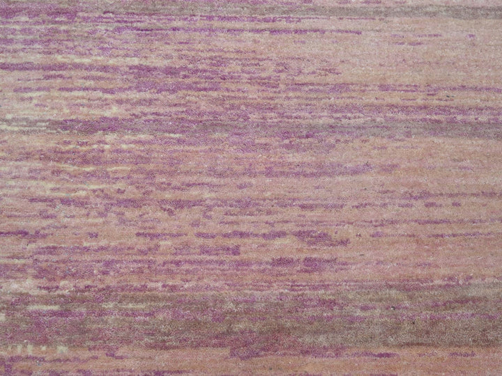 9'0" x 12'3" New Hand Knotted Pink Wool Rectangle Oriental Rug - MOA10275512