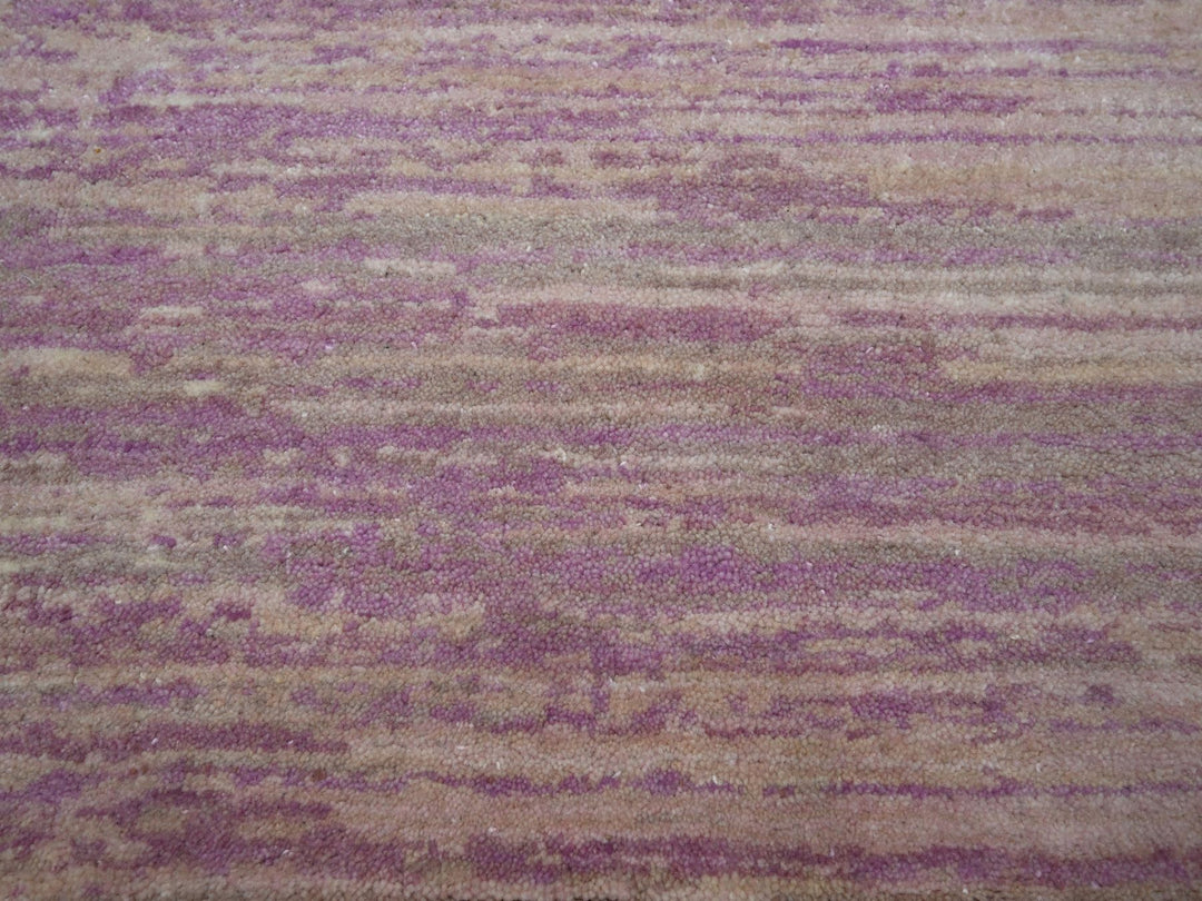 8'1" x 10'3" New Hand Knotted Pink Wool Rectangle Oriental Rug - MOA10275513