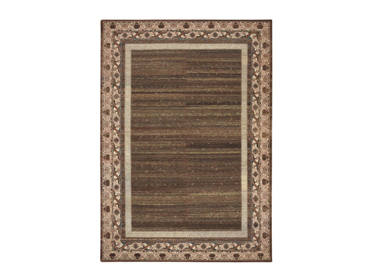 9'11" x 14'3" New Hand Knotted Brown Wool Rectangle Oriental Rug - MOA10275562