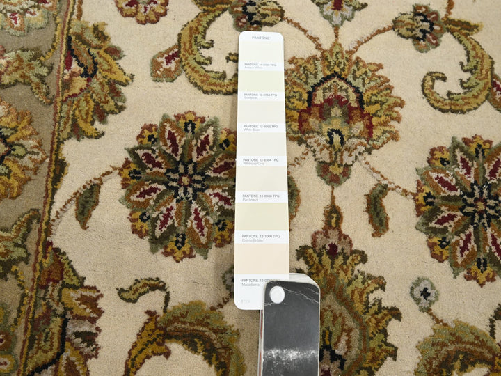 2'6" x 8'0" New Hand Knotted Ivory Wool & Silk Runner Oriental Rug - MOA10275612