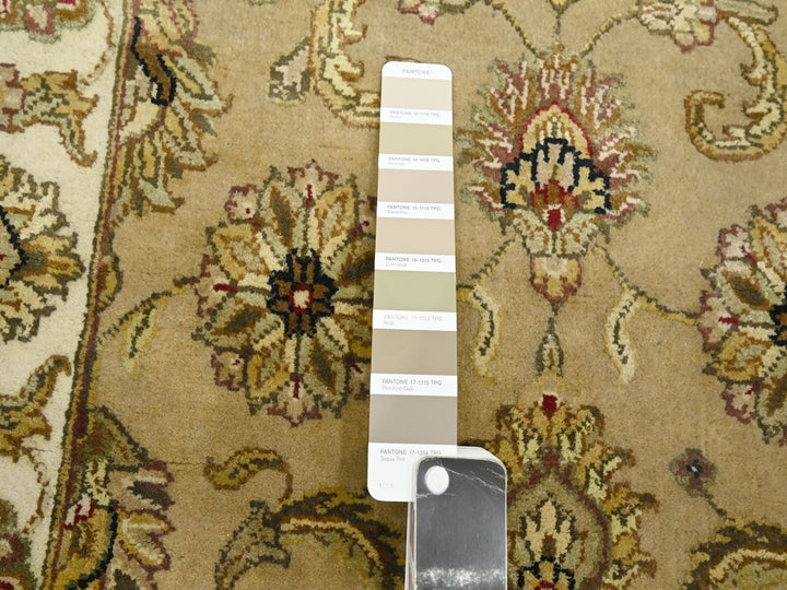 2'7" x 8'1" New Hand Knotted Brown Wool & Silk Runner Oriental Rug - MOA10275613
