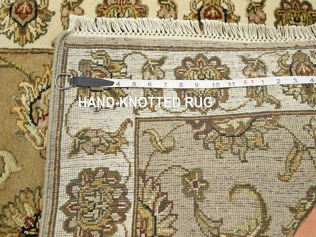 2'7" x 8'1" New Hand Knotted Brown Wool & Silk Runner Oriental Rug - MOA10275613
