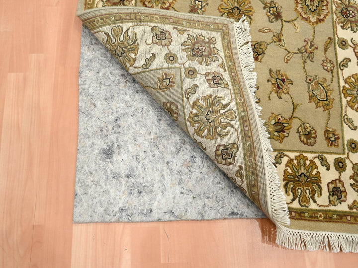 3'0" x 5'3" New Hand Knotted Brown Wool & Silk Rectangle Oriental Rug - MOA10275627