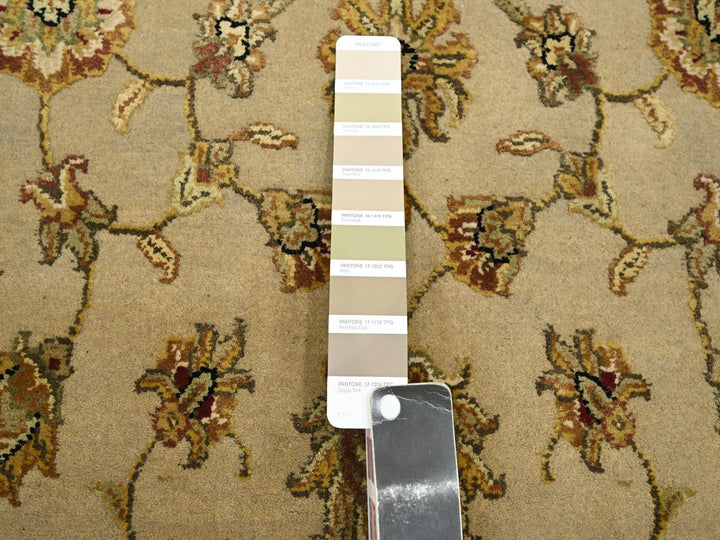 3'0" x 5'3" New Hand Knotted Brown Wool & Silk Rectangle Oriental Rug - MOA10275627