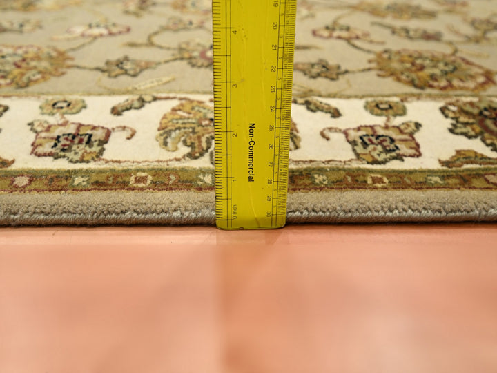 3'0" x 5'3" New Hand Knotted Brown Wool & Silk Rectangle Oriental Rug - MOA10275627