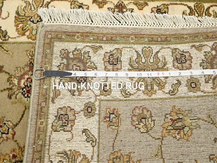 3'0" x 5'3" New Hand Knotted Brown Wool & Silk Rectangle Oriental Rug - MOA10275627