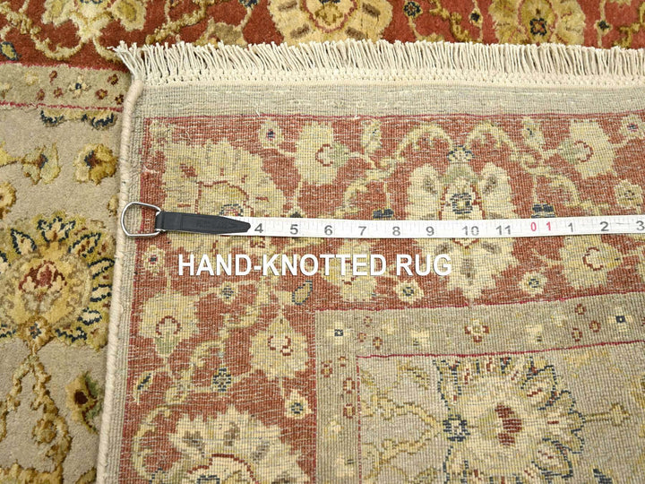 2'11" x 5'6" New Hand Knotted Brown Wool & Silk Rectangle Oriental Rug - MOA10275629