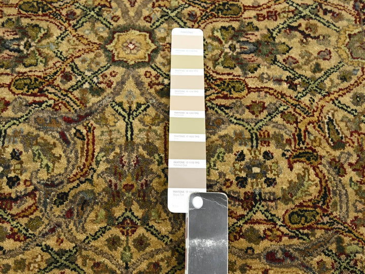 3'2" x 19'4" New Hand Knotted Yellow Wool Runner Oriental Rug - MOA10275632