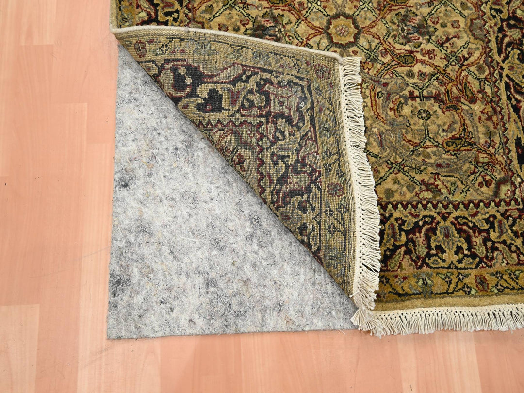 3'0" x 19'5" New Hand Knotted Yellow Wool Runner Oriental Rug - MOA10275633
