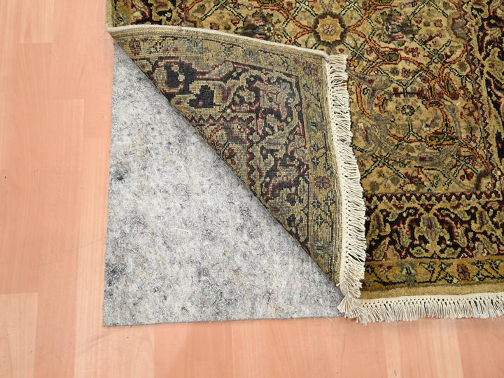 3'0" x 19'5" New Hand Knotted Yellow Wool Runner Oriental Rug - MOA10275633
