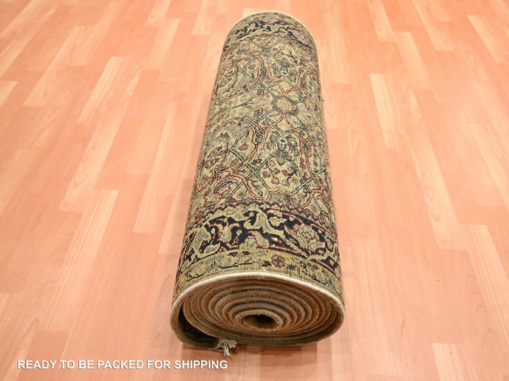 3'0" x 19'5" New Hand Knotted Yellow Wool Runner Oriental Rug - MOA10275633