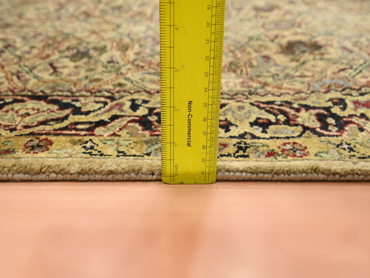3'0" x 19'5" New Hand Knotted Yellow Wool Runner Oriental Rug - MOA10275633
