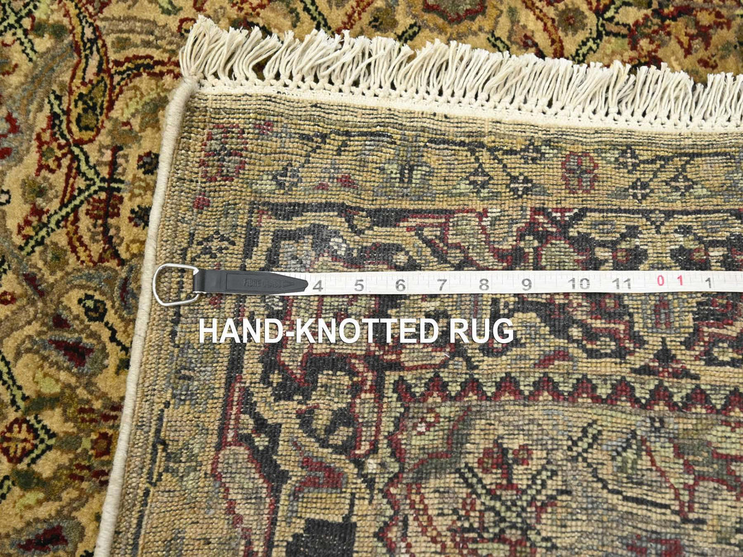 3'0" x 19'5" New Hand Knotted Yellow Wool Runner Oriental Rug - MOA10275633
