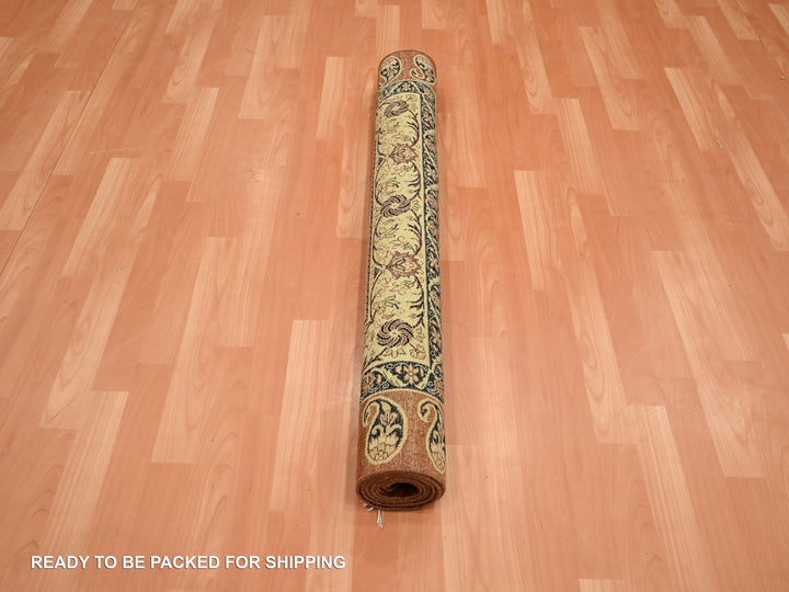 4'0" x 6'0" New Hand Knotted Red Silk Rectangle Oriental Rug - MOA10275648