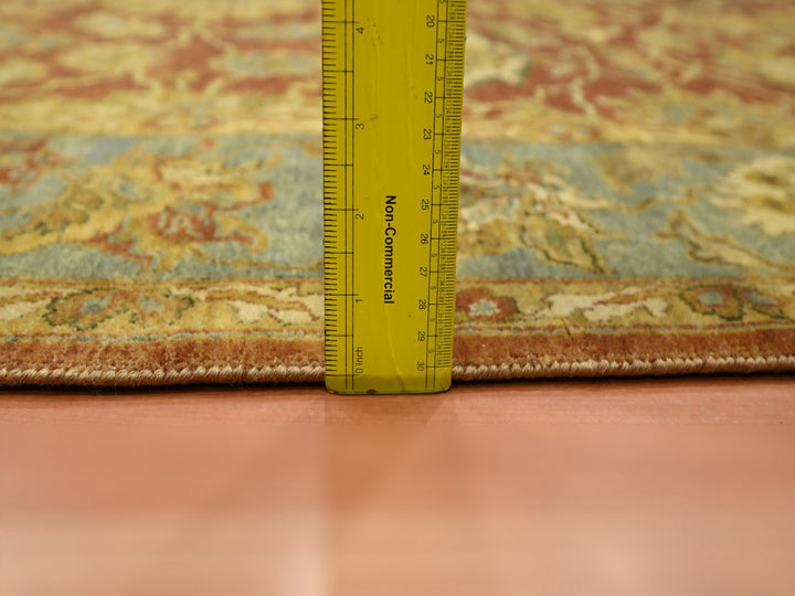 4'8" x 6'4" New Hand Knotted Red Wool Rectangle Oriental Rug - MOA10275650