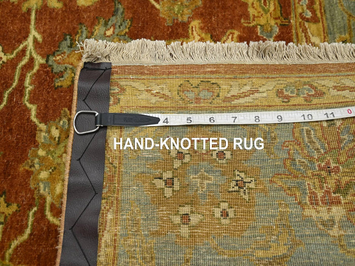 4'8" x 6'4" New Hand Knotted Red Wool Rectangle Oriental Rug - MOA10275650