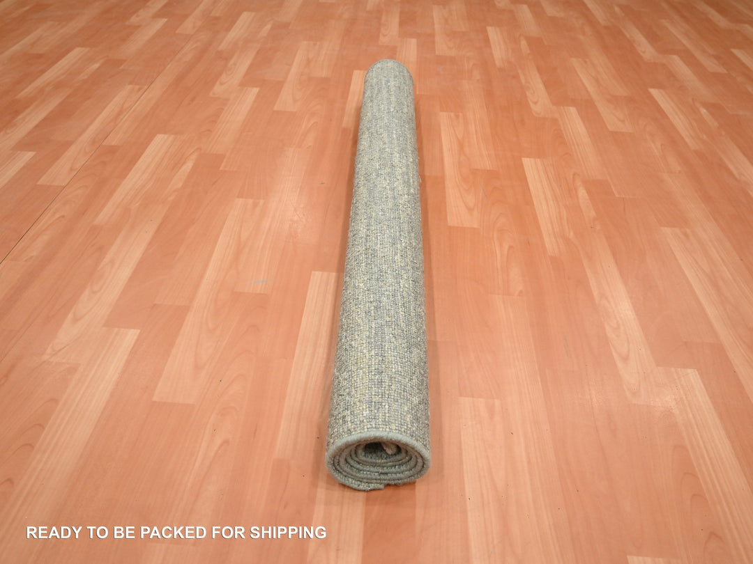 3'11" x 6'1" New Hand Knotted Green Silk Rectangle Oriental Rug - MOA10275655