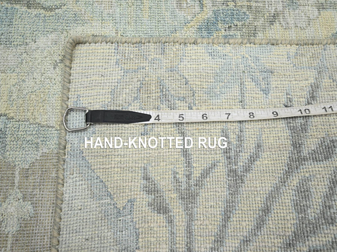 2'0" x 4'3" New Hand Knotted Ivory Wool & Silk Rectangle Oriental Rug - MOA10275658