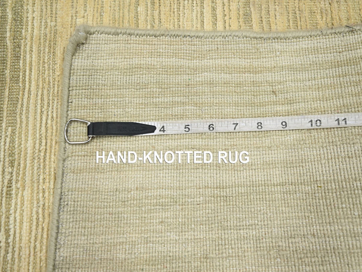 2'0" x 3'0" New Hand Knotted Beige Wool & Silk Rectangle Oriental Rug - MOA10275663