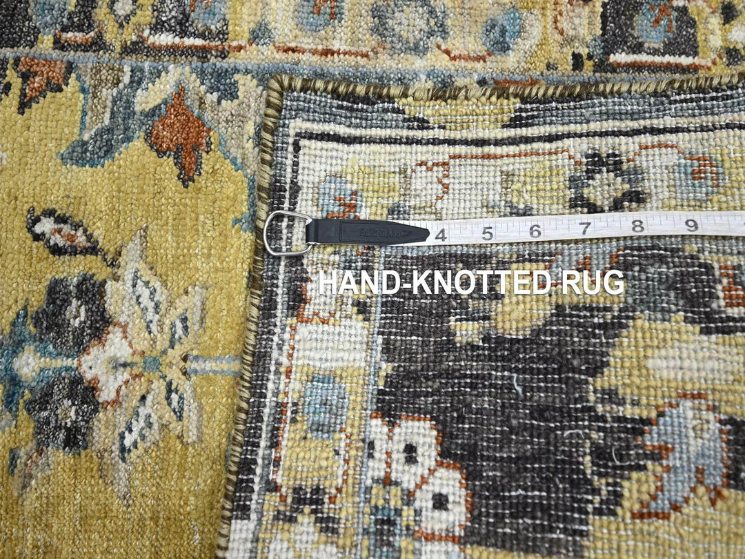 2'0" x 3'3" New Hand Knotted Yellow Wool Rectangle Oriental Rug - MOA10275698