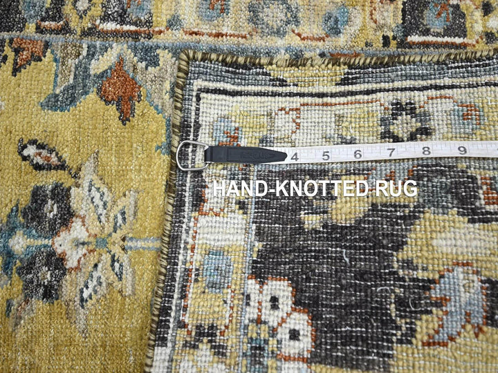 2'0" x 3'3" New Hand Knotted Yellow Wool Rectangle Oriental Rug - MOA10275698